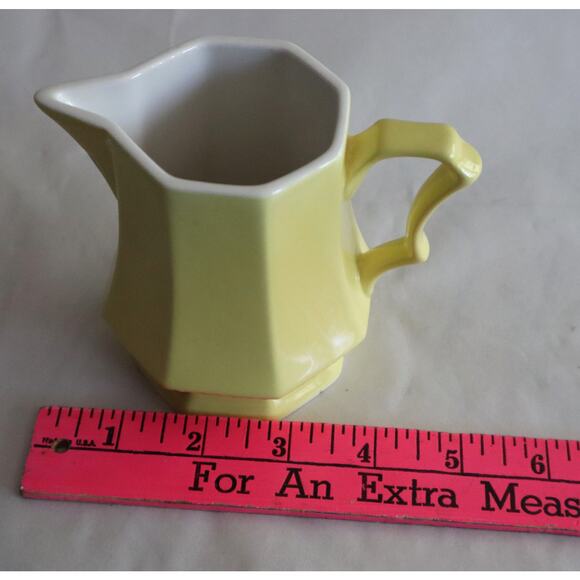 Vintage Yellow NIKKO Creamer Octagonal Classic Collection Mid Century Modern - Picture 6 of 8
